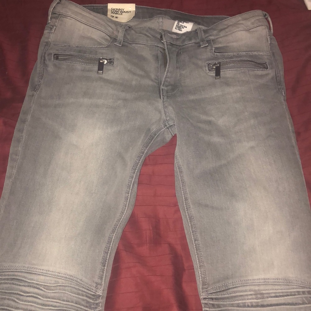 H&M stretch moto jeans